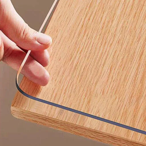 Clear Table Protector, 1.5mm Thick 24 x 48 Inch Desk Protector Mat Clear, Waterproof Plastic Table Cover, Vinyl Desk Cover for Office, Writing Desktop