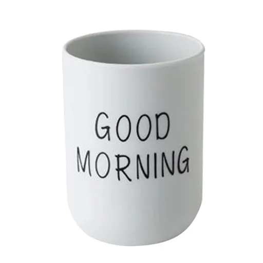 1 Piece Unbreakable Plastic Bathroom Cup - Toothbrush Holder & Reusable Tumbler for Drinking & Mouthwash. Easy, Light Blue, 2.5x6.4 x 8.9 cm