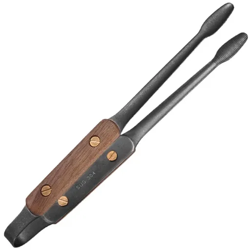 2 pack Kitchen Tongs Tweezers for Cooking - Reptile Feeding Tongs for Gecko, Bearded Dragon, Snake - Long Forceps for Aquarium Plant(black)
