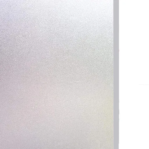 Window film - Easy installation - Glue-free adhesive film for windows and bathrooms - Static - 45cm*3m - white - PVC - Frosted