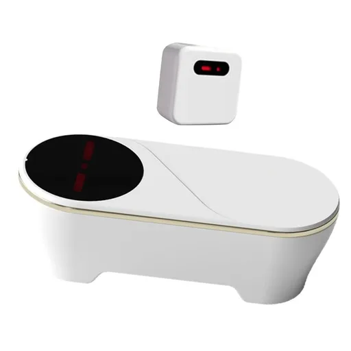 1 infrared Sensor Automatic Sensors Toilet Flusher Touchless Auto Flushing Device Water-proof Auto Flusher Bathroom Accessories Enduring for Home and Public Use - White