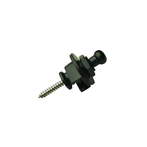 1PC Buttons Straplocks Bass Replacement Strap Locks Electric Acoustic Guitar - Black