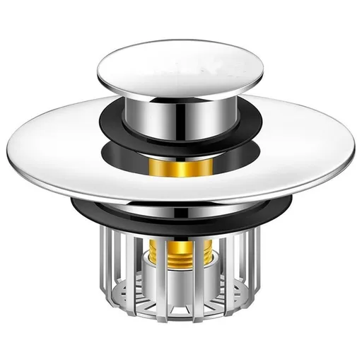 Bathtubs Drain Plug Shock Absorbing Innovative Spring Loading Mechanism Metal