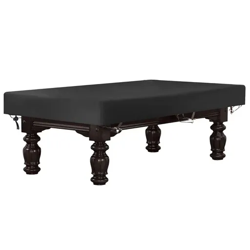 9 Feet Billiard Pool Table Cover, Waterproof Outdoor Indoor 210D Oxford cloth Dustproof Sun Rain Protection Billiard Table Covers for Patio Table Snooker Billiard Table, Black