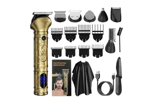 Men Beard Trimmer Hair Clipper Trimmer Electric Razor Shavers for Mustache Facial Body Nose for Hair Cutting Kit