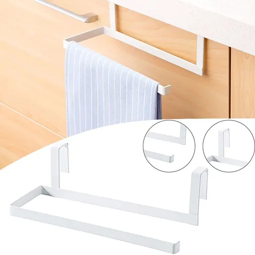 Rack,Paper Towel Hanger Holder Stainless Kitchen Roll Paper Towel Holder Tissue Hanger Organizer Rack For Kitchen Under Cabinet Over Door