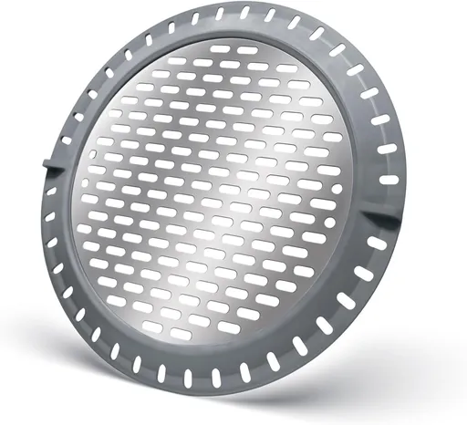 Shower Drain Hair Catcher, 5" Shower Stall Drain Cover Hair Trap, Stainless Steel Bathtub Sink Strainer Cover with Silicone Rim, Round Flat Filter Screen Protector for Bathroom Floor