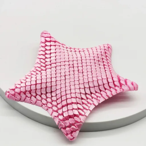 Pink 3D-Printed Articulated Starfish Fidget Toy for Stress Relief - Eco-Friendly 12cm Sensory Toy for Kids & Adults