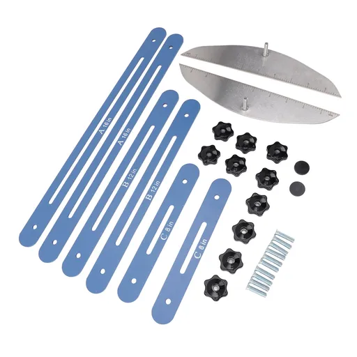 Stair Tread Gauge Stainless Steel Shelf Layout Scribe Tool Stair Tread Template Tool for Stairs Risers Partitions