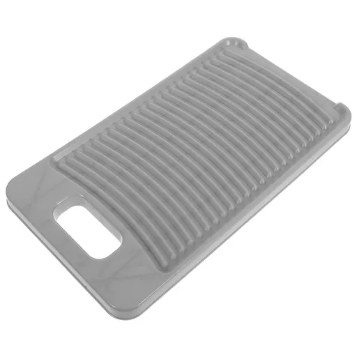 1-Pack Grey Non- Washboard for Hand Washing Clothes with Modern Design and Convenient Hanging Feature 11.2x6.3x0.6in