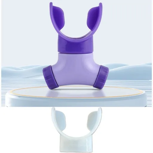 Adjustable Resistance Breathing Trainer, Portable Lung Capacity Exerciser, Respiratory Training Device for Home Use—Purple