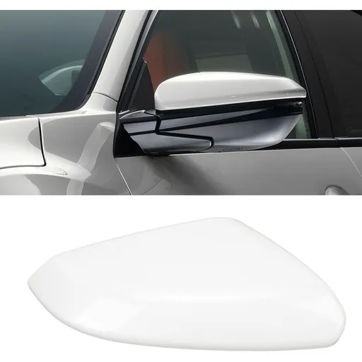 Rearview Mirror Cover with Reinforced Anti-Collision and Weather Resistant Protection Compatible with Honda Civic 2016-2021 White Right 76201 TBA A11