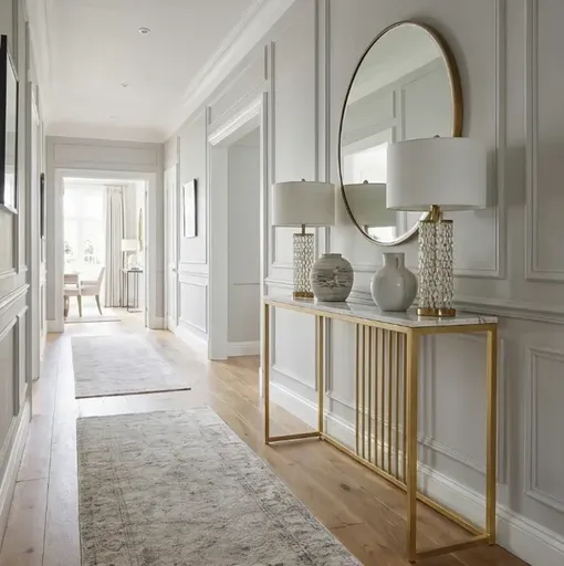 Interior Ave - Aurelia Hallway Console Table - Gold - 120cm