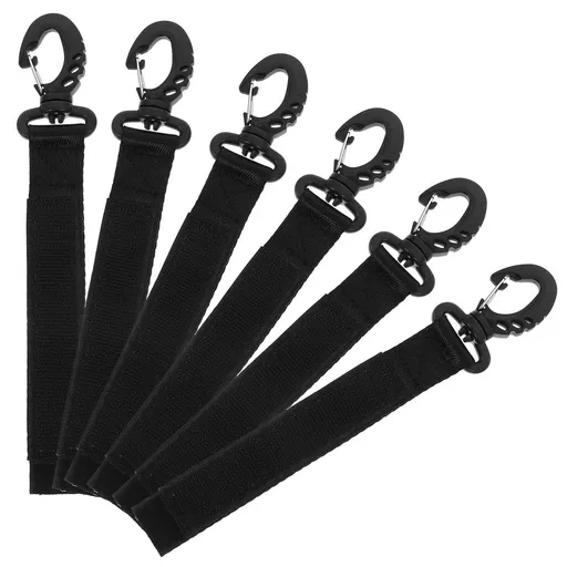 Nylon dock mooring line hook, 6-piece set, 8.65 x 0.98 x 0.20 inches, sturdy and durable, can safely dock ships