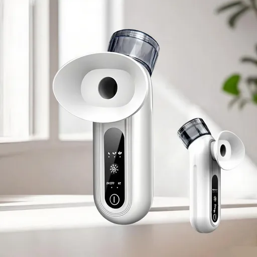 Portable Eye Mist Sprayer with Warm Steam & Nano Spray – Compact Facial Hydration Device for Daily Eye & Skin Care (White)