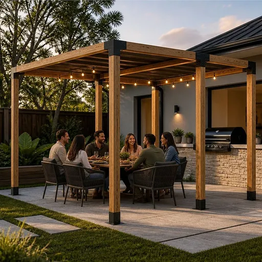 DIY Pergola Kit – Double Set with Brackets