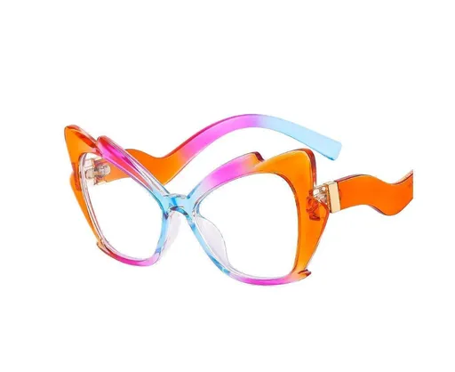Colorful Butterfly Frame Anti Blue Light Cat Eye Blocking Glasses Women Men Vintage Protection Eyeglasses Fashion Square Eyewear