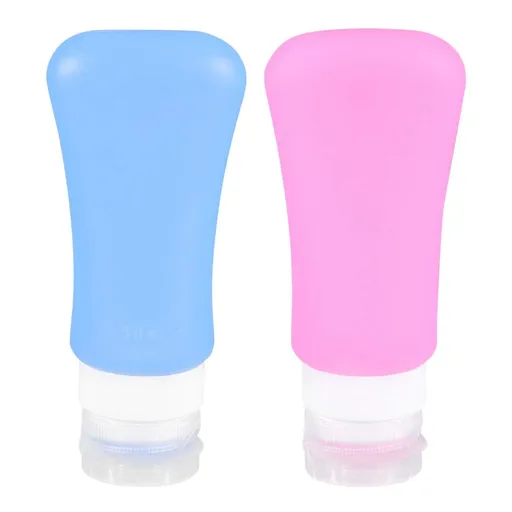2 Pcs Travel Bottles Buttercream Shampoo Small Squeeze Bottles Soap Travel Container Mini Lotion Empty Mini Bottle Refillable