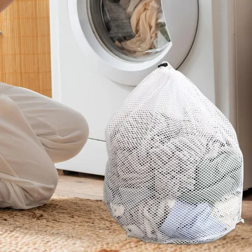 Large Laundry Bags Mesh Laundry Bags With Drawstring Wash Bag For Delicates Garment Laundry Mesh Bag For Family College Dorm Apartment(23.6*19.6in)