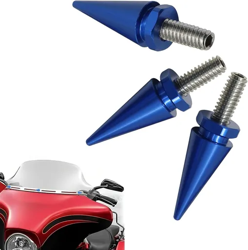 Windshield Bolts Blue Fairing Bolts, Windscreen Screws Kit Compatible for Street Glide, Electra Glide, Ultra Classic, Ultra Limited, Tri Glide Models