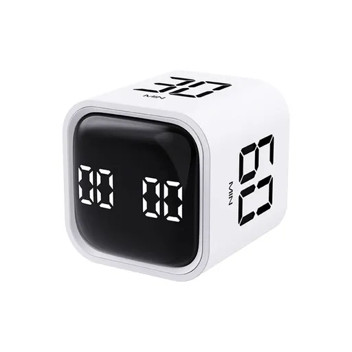 Productivity Timer Flip Gravity Sensor Cube Timer Countdown & Countup,Mute & Vibrate & Sound ,Perfect for ADHD,Work,Learning,Kitchen Cooking