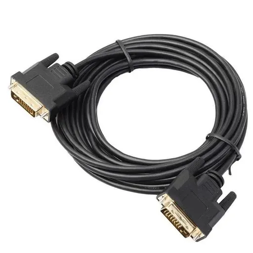 DVI Black Cable Male DVI-D for LCD Monitor Computer PC Projector DVD Cord Lead - 1.5M