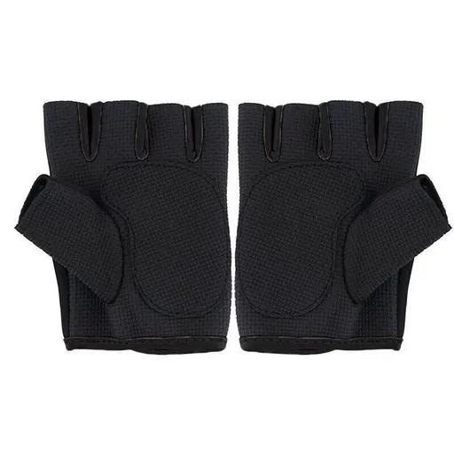 L Size Aolikes Sports Gloves Weight Lifting Exercise Training Workout Bike Riding - Black