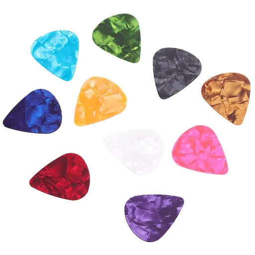 50-Piece Assorted Color Finger Guitar Pick Set for Acoustic Guitar Accessories and Comfortable
