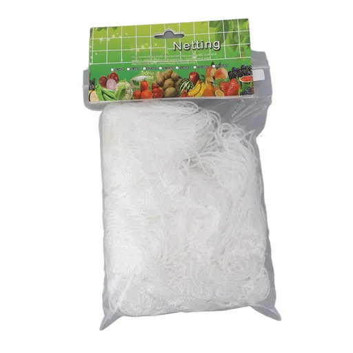 White Garden Plant Trellis Polyester Netting Fruits Vegetables Plants Trellis Net Multi Layer Climbing Plants Trellis Net for Home Yard Farm 5x30FT