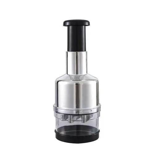 Garlic Onion Chopper,Manual Food Chopper, Manual Hand Press Onion Chopper Dicer Stainless Steel Vegetable Manual Push Type