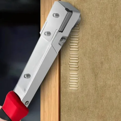 Hammer Tacker for 1/4'' 5/16'' 3/8'' Staples, Heavy Duty Manual with Anti-Jam Magazine & Sure Grip Handle, for Roofing Floor Felt Insulation – Includes 1000 x 5/16" Staples
