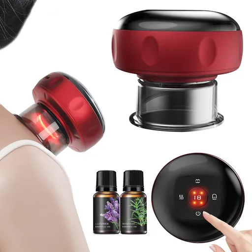 Electric Cupping Therapy Massager, for Massage Therapy with 12 Levels Heating & Massage, Smart Cupping Therapy Set for Fatigue