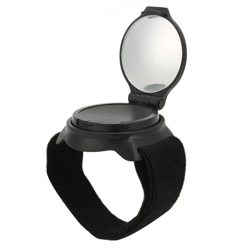 Cycling Rear View Mirror, Mirror Nylon Wrist Arm Strap Convex Design 5Cm Diameter Rearview Mirror Cycling Adjustable 360° Bicycle Rear View Mirror