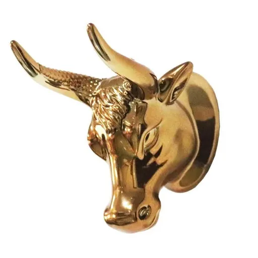 Guitar Wall Mount Guitar Wall Hanger Bull Guitar Holder Guitar Wall Rack Gold Bull Art Ukulele Hook Stand for Acoustic Electric