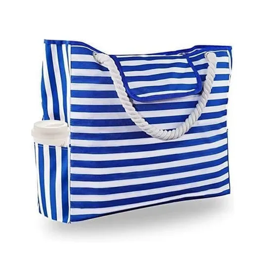 Large Waterproof Beach Bag for Women, Extra Large, Blue