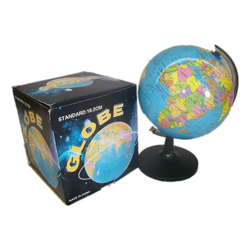 World globe with stand Diameter 18.2cm