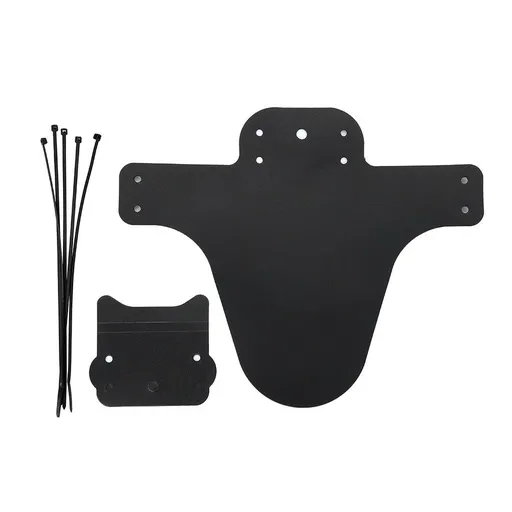 FENDER BLACK WITH STEALTH, Front and Rear Compatible Bicycle Mudguard, Plus Size and Fat Bike Wheel Sizes(26.5*22CM)