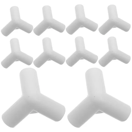20Pcs White Plastic Canopy Tee Connectors Easy Install Outdoor Tent Frame Fittings