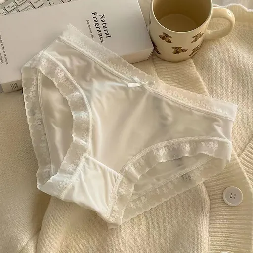 Duoxi Yan Ice Silk Women Mid Waist Underwear Gentle White Size: M; Recommended weight (kg): 47 - 54; Waist (cm): 64 - 70; Hip (cm): 86 - 90; Suitable fit: regular build