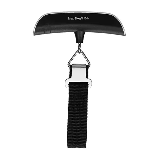 Electronics Travel Luggage Scale, Digital Luggage Weighing Scales for Suitcase with Temperature Reading 50 Kg Capacity (Silver)