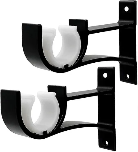 2pcs Small Curtain Rod Brackets, Curtain Rod Holders