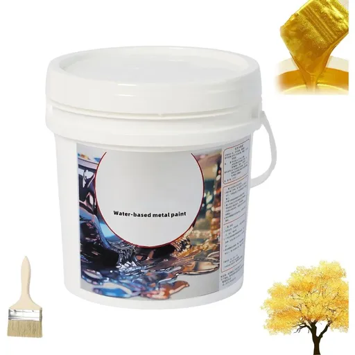 Water Based Gold Leaf Paint, Waterproof Goldleaf Paint, Waterproof GoldLeafs Paints for Arts, Water-based Shiny Liquid goldLeaf Paints, for Arts, Paintings and Crafts