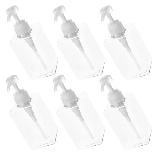 6-Pack Refillable Shower Dispenser Bottles for Soap, Lotion, Travel, Portable Bathroom Storage Containers