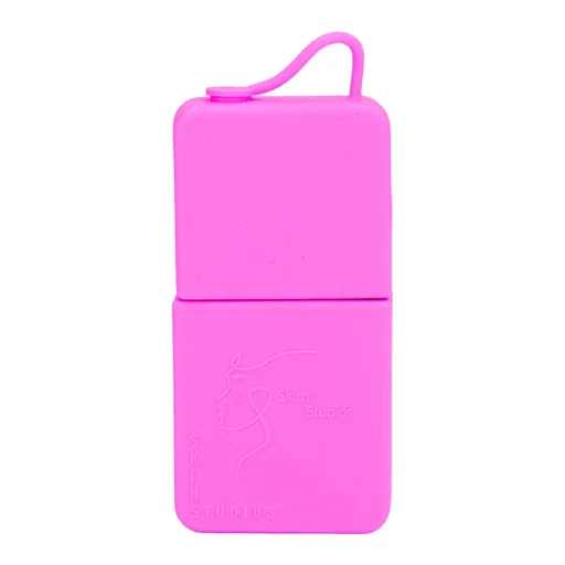 Ice Roller Face Massage Tool Silicone Ice Cube Mold 10x5cm Rose Red