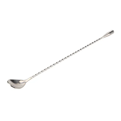 Cocktail Drink Swizzle Stick Fine Thread Stainless Steel Drink Stirrers with Long Handle for Home Bar Restaurant