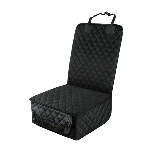Dog Front Car Seat Cover 600D Oxford Fabric Waterproof Quilted Pet Seat Protector, 44 x 53 cm Backrest, Easy Clean Travel Mat for Dogs and Cats