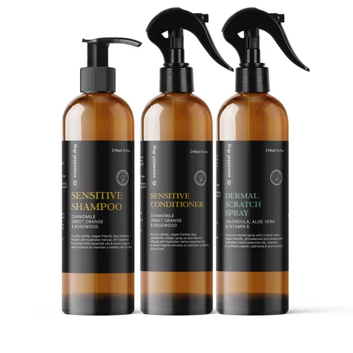 Dog Sensitive Skin Value Pack: Shampoo, Conditioner and Dermal Spray