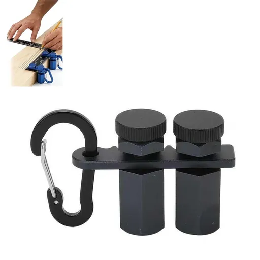 Tall Stair Gauges for Framing Square, Tall Anti-Wobble Aluminum Layout Tool & Holder Hook for Stair Stringers, Rafters and Carpentry