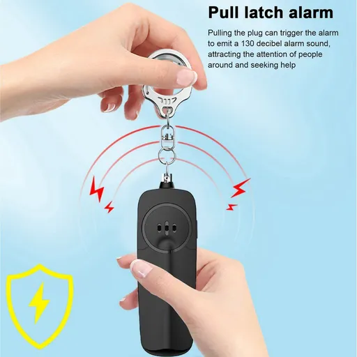 Personal Safety Siren, Emergency Whistle with LED Flashlight, Keychain, for outdoor use, travel, for Home, Travel and Daily Use, 130 dB