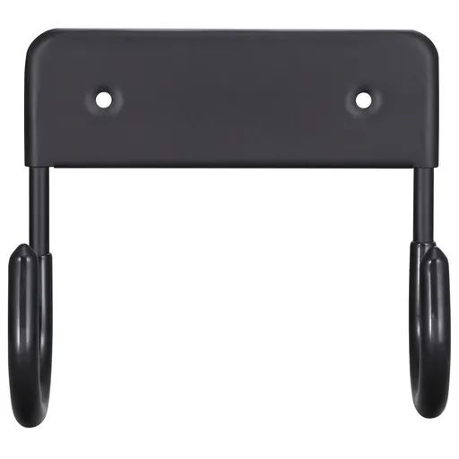 2 black ones Ironing Board Holder Wall Mount, Ironing Board Hanger, Iron Board Hook Wall Mount, for Laundry Rooms（12*6*11CM）
